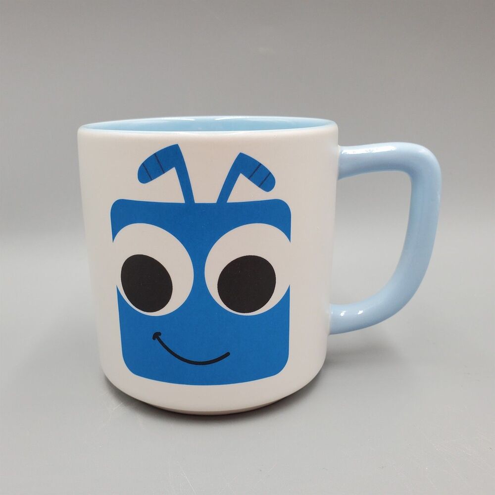 Disney Pixar Flik Mug Cup A Bugs Life New Unused Mr Ant Blue White